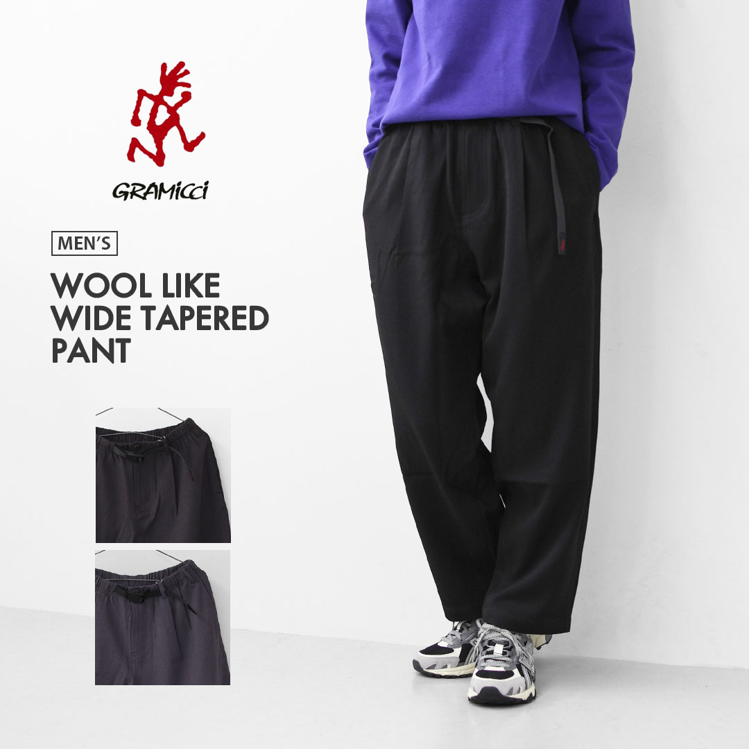 楽天市場】Gramicci [グラミチ] WOOL LIKE WIDE TAPERED PANT [GMP5