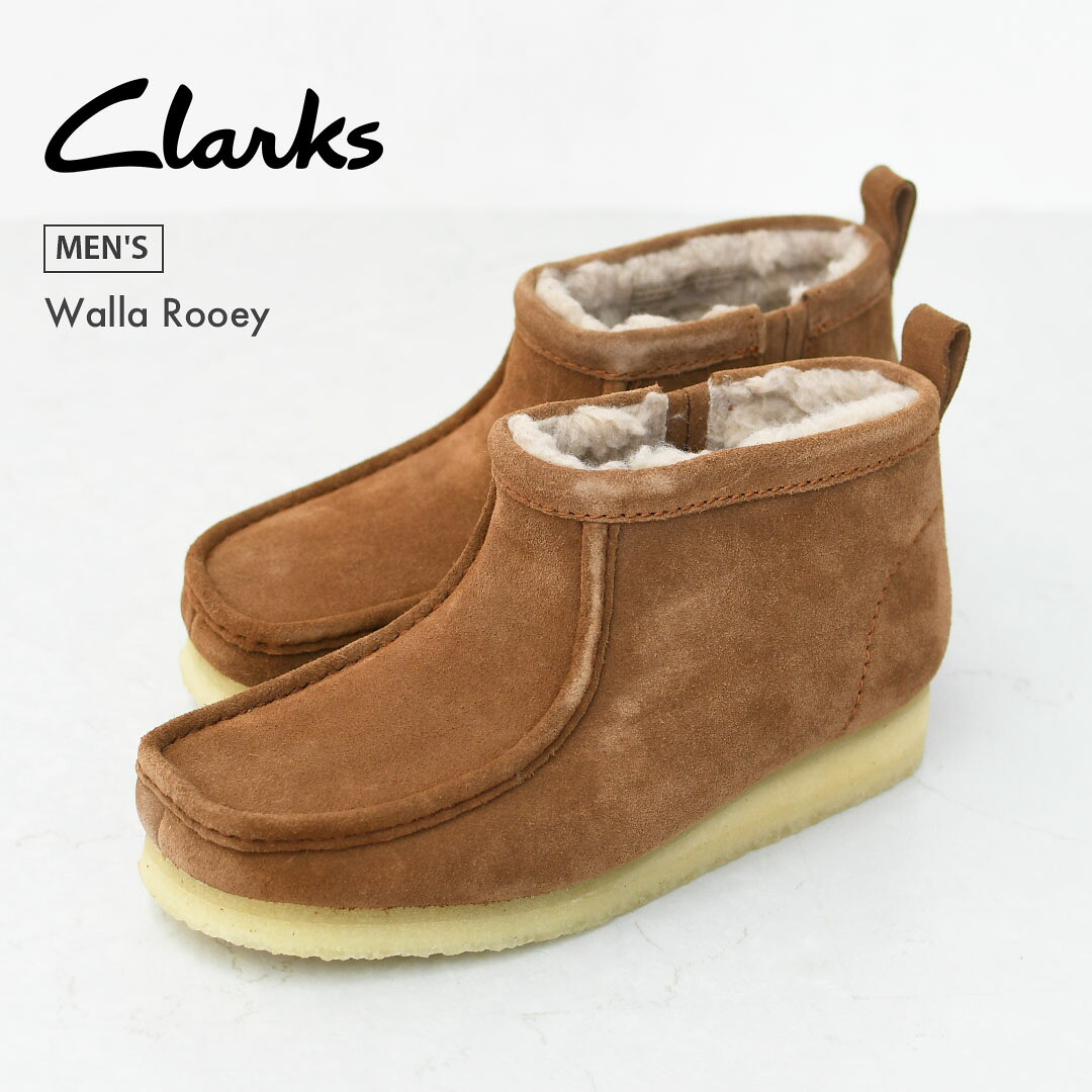 【SALE 30%OFF】Clarks [クラークス正規販売店] Walla Rooey [26182696] ワラローイ・ブーツ・スエード・ショートブーツ・スエードブーツ・MEN'S [2025AW] 15,015円