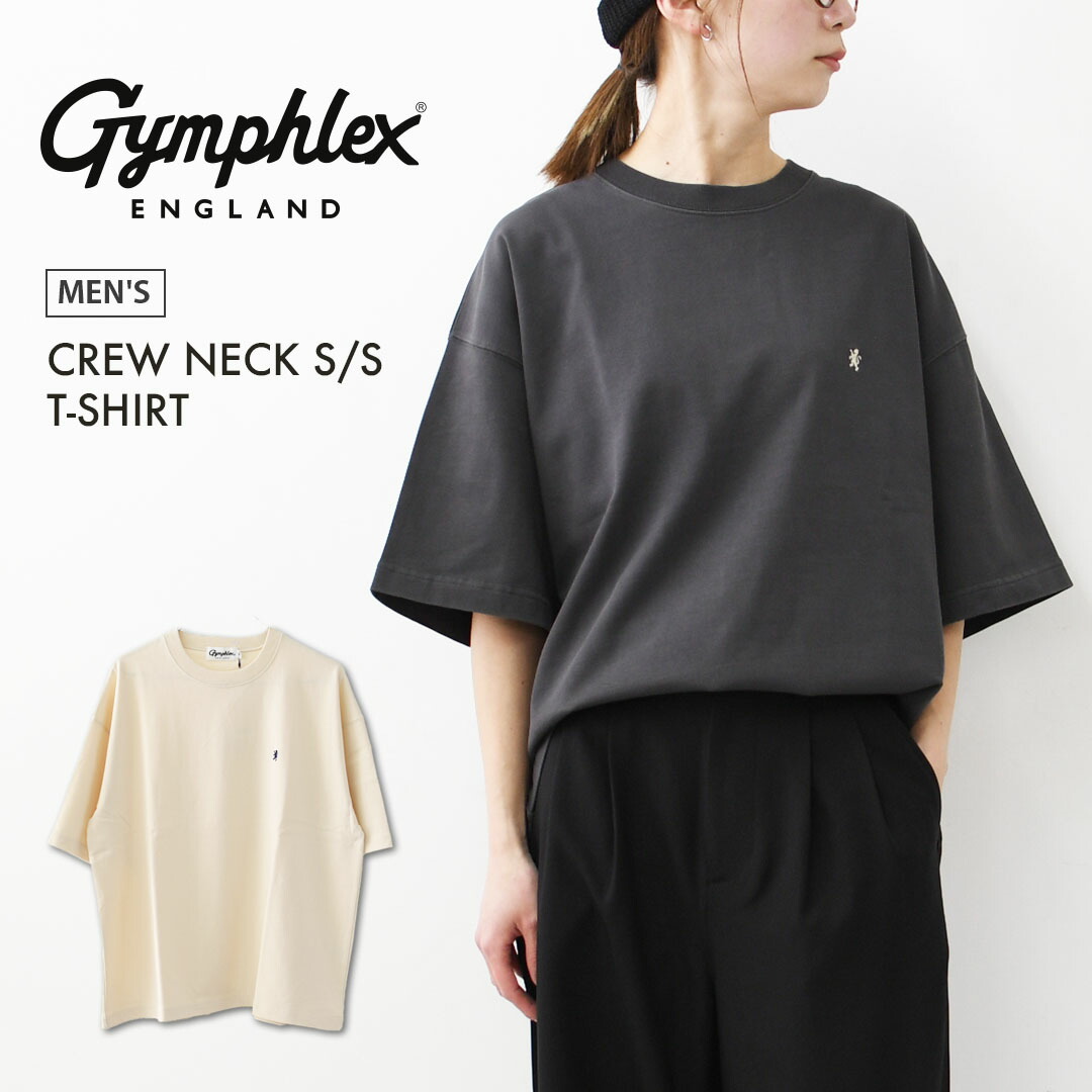 Gymphlex [ジムフレックス] CREW NECK S/S T-SHIRT [GY-C0441DDH] クルーネックショートスリーブTシャツ・半袖Tシャツ・シンプルTシャツ・ロゴTシャツ・MEN'S [2026SS]