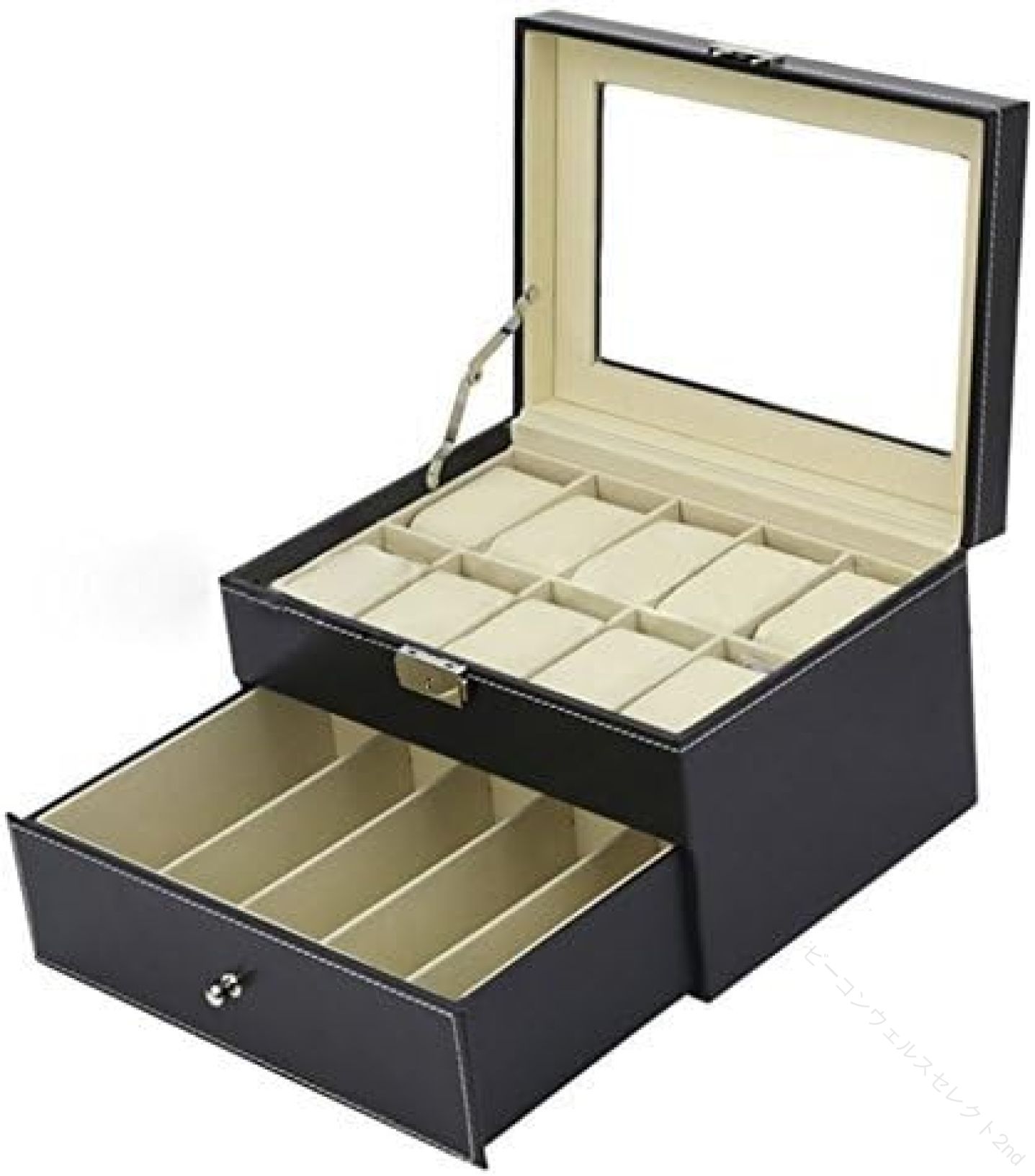 宝飾品 \u0026 御覧なさる \u0026 黒眼鏡 2段式 ウォッチ 納める 入れもの 黒眼鏡 納める ボックス席 佩び物 納める レ