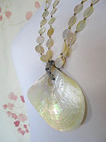 シェルネックレス ハワイアンネックレス 貝 ネックレス 貝 ロングネックレス シェル−99