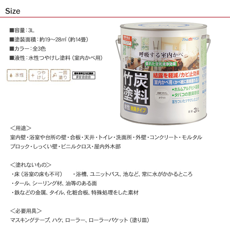 最も優遇 楽天市場 竹炭塗料 3l 空気清浄効果 水性塗料 結露軽減 カビ防止 内装リフォーム リビング ダイニング 浴室 風呂場 トイレ 洗面所 子供部屋 和室 Diy 送料無料 Diyインテリア Rooming ルーミング 数量限定 特売 Prestomaalaus Fi