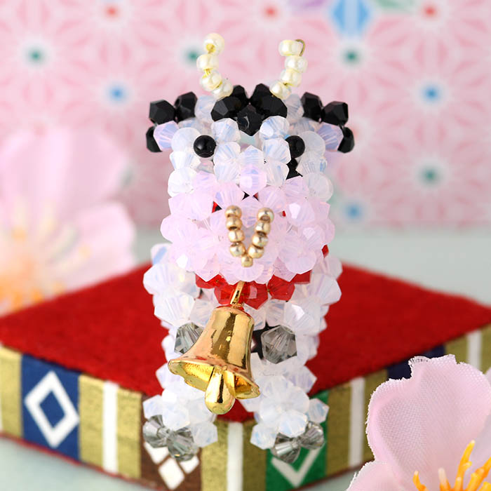 手作り 道具一式 ビーズ 干支 丑キット 筆者 ちばのぶよ ビーズ キット ビーズキット 干支 丑 雌牛 牛 うし 21 1高齢 正月 拵え 縁起 貨物輸送無料 Daemlu Cl