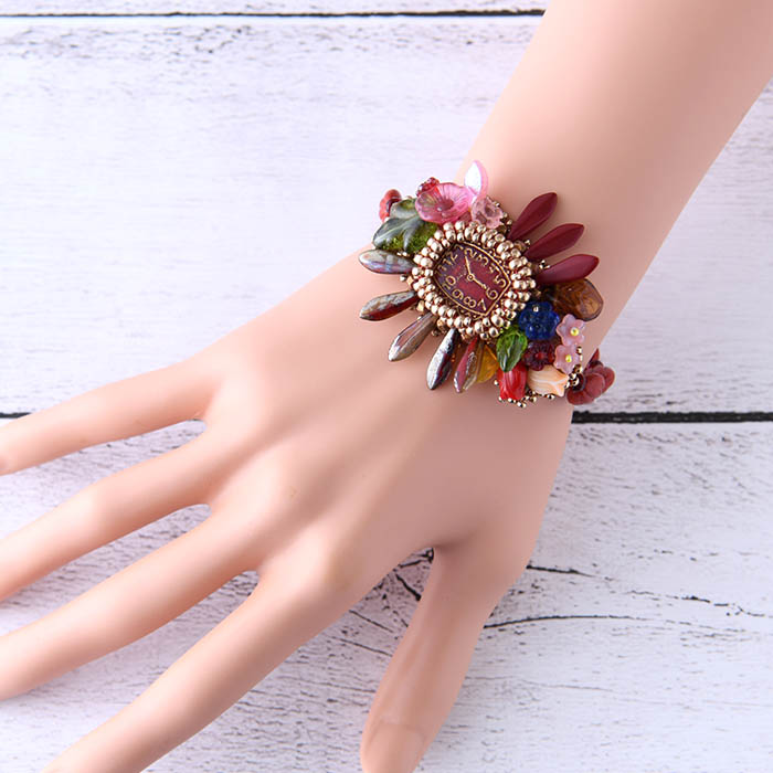 手作り 道具一式 ビーズ クレージーウォッチ腕輪 ビーズ キット ビーズキット 付録 ブレスレット スタイリッシュ 美美しい 貨物輸送無料 Daemlu Cl