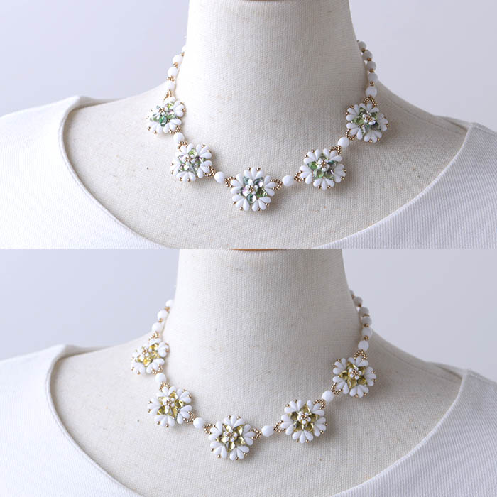 ビジューネックレス 原作者 加藤保子 ビーズ キット ビーズキット ハンドメイド 装具キット ネックレス 手作り 送料無料 Acilemat Com