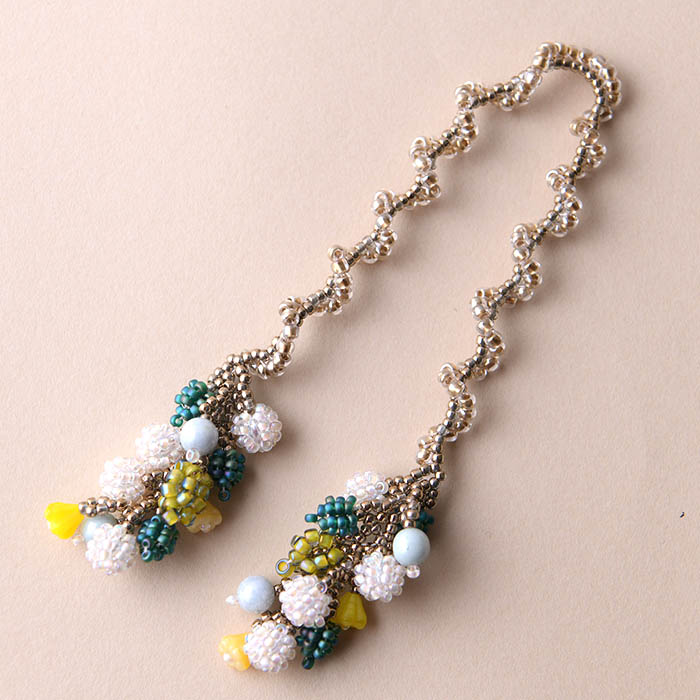 Ever Green ライタ 新井桂子 Fairy R ビーズ 一揃いの道具 ビーズキット ハンドメイド 佩び物キット 頚飾 ラリエット気流 手作り 送料無料 Acilemat Com