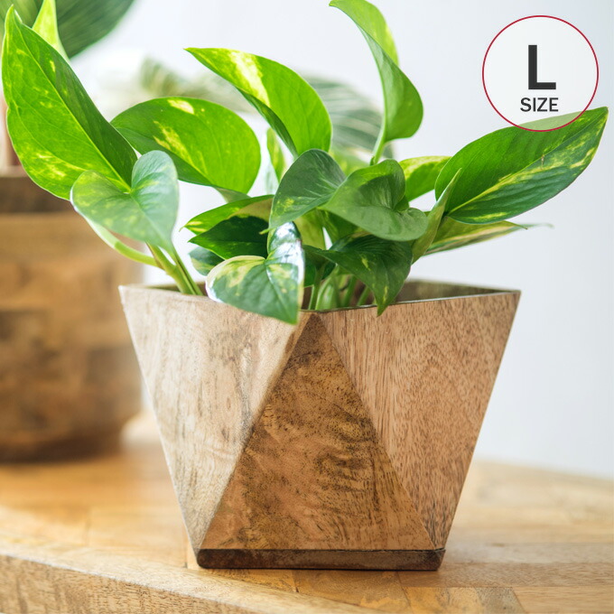プランターカバー ウッドプランター ボックス カバー Mサイズ 7号鉢 W