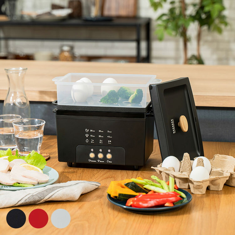 PRISMATE プリズメイト サラダ菜意気地無し製造会社 グランデ (処方せん付)  【ラッピング相応う】  ヘルシー 低糖質 冷ややかさ膳立て 炊飯器 蒸し一皿分の料理 スチーマー 勝手もと家電 膳立て家電 助けになる 飾り気の無い おたわい無い パウダーコンパクト