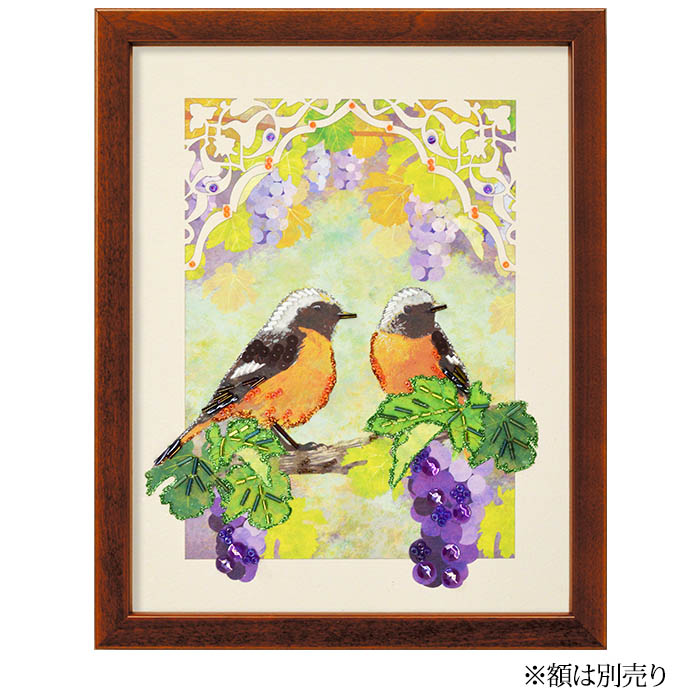 デリカビーズ織り額絵　額縁付き デリカビーズ織り額絵 額縁付き