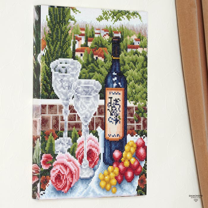 キット ダイヤモンドフィックス 「庭とワイン」30×40cm