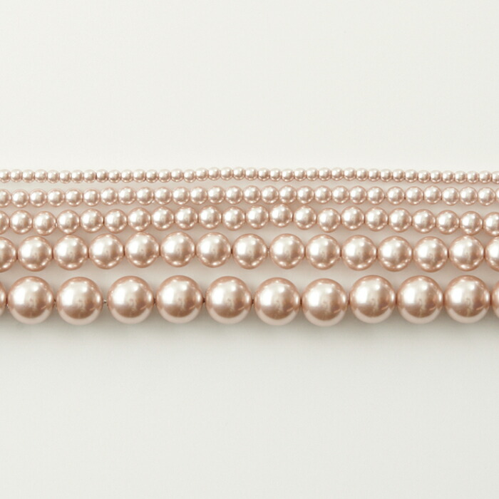 楽天市場】日本製樹脂パール 6mm ピンク【国産/アクリルパール/パール