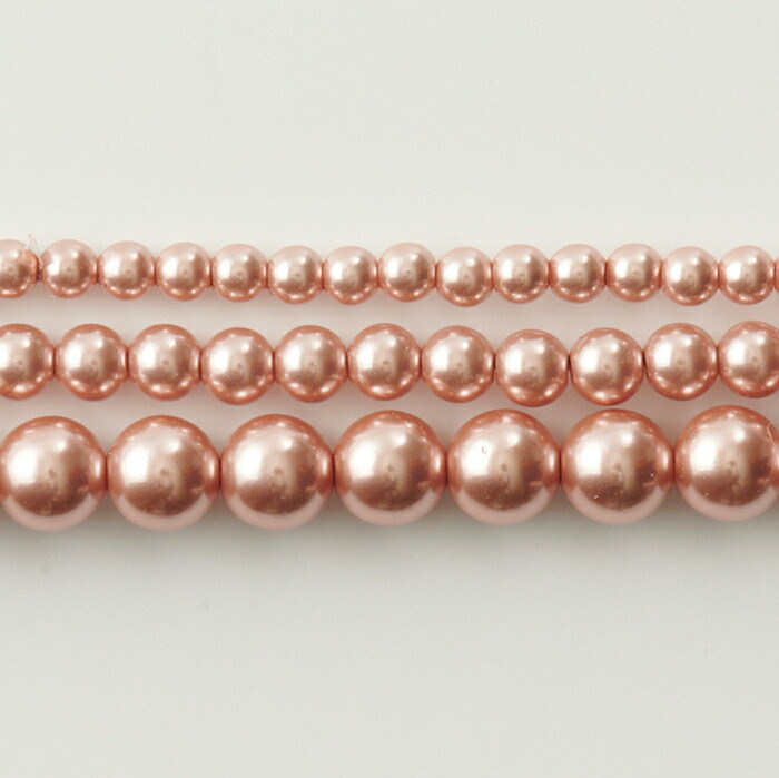 楽天市場】日本製樹脂パール 6mm ピンク【国産/アクリルパール/パール