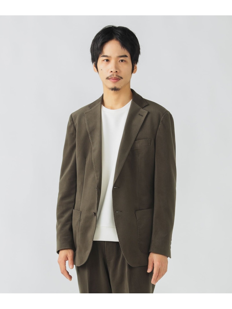 【SALE／60%OFF】テックコール天 2名取り草 上衣 BEAMS HEART MEN ビームス 逃げ道 ジャケット・アウター テーラードジャケット・ブレザー 米国海軍 緑であること【RBA_E】【貨物輸送無料】[ Fashion]