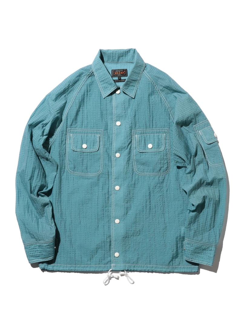 【SALE／60%OFF】スポーツ シャツ ジャケット ブルゾン BEAMS PLUS ビームス アウトレット ジャケット・アウター ブルゾン・ジャンパー グリーン【RBA_E】【送料無料】[ Fashion]｜BEAMS OUTLET
