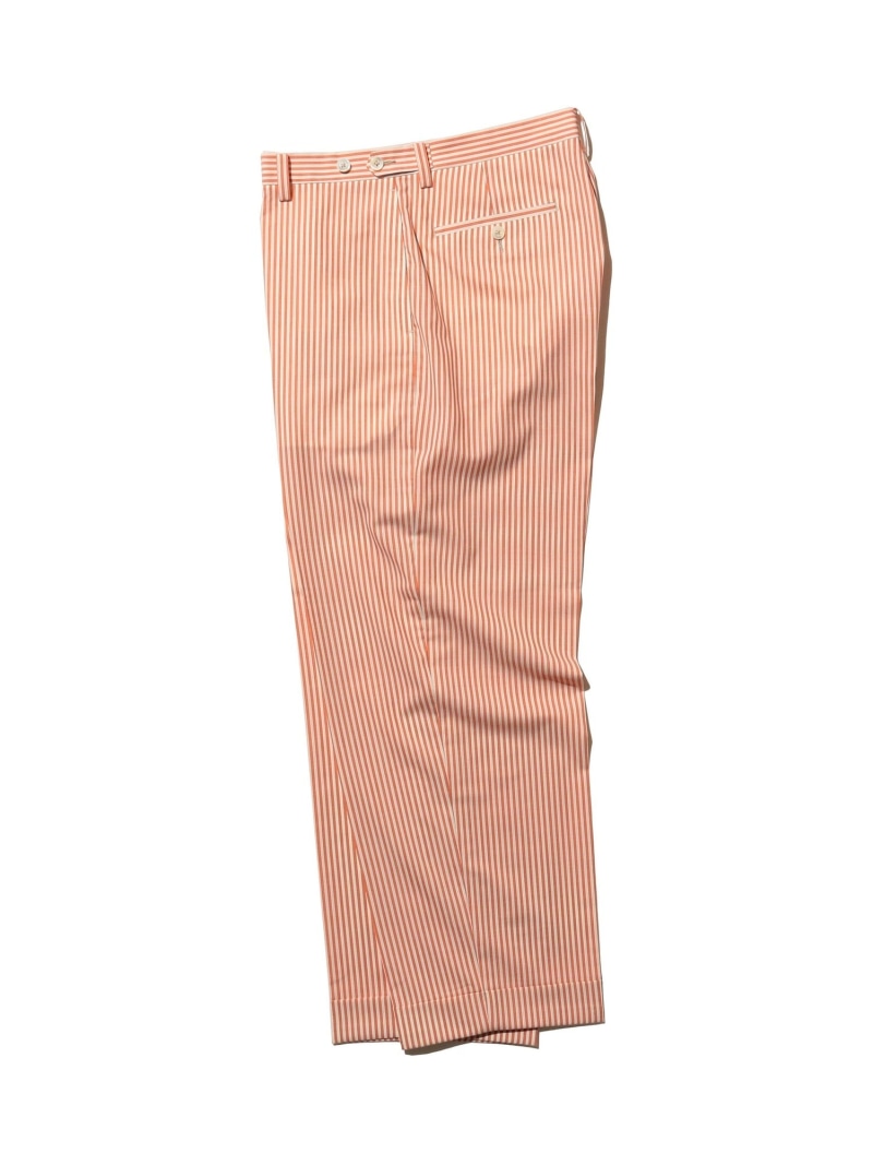 【SALE／60%OFF】アイビー ワイド ウール トラウザーズ BEAMS PLUS ビームス アウトレット パンツ その他のパンツ ブラウン ブルー オレンジ【RBA_E】【送料無料】[ Fashion]
