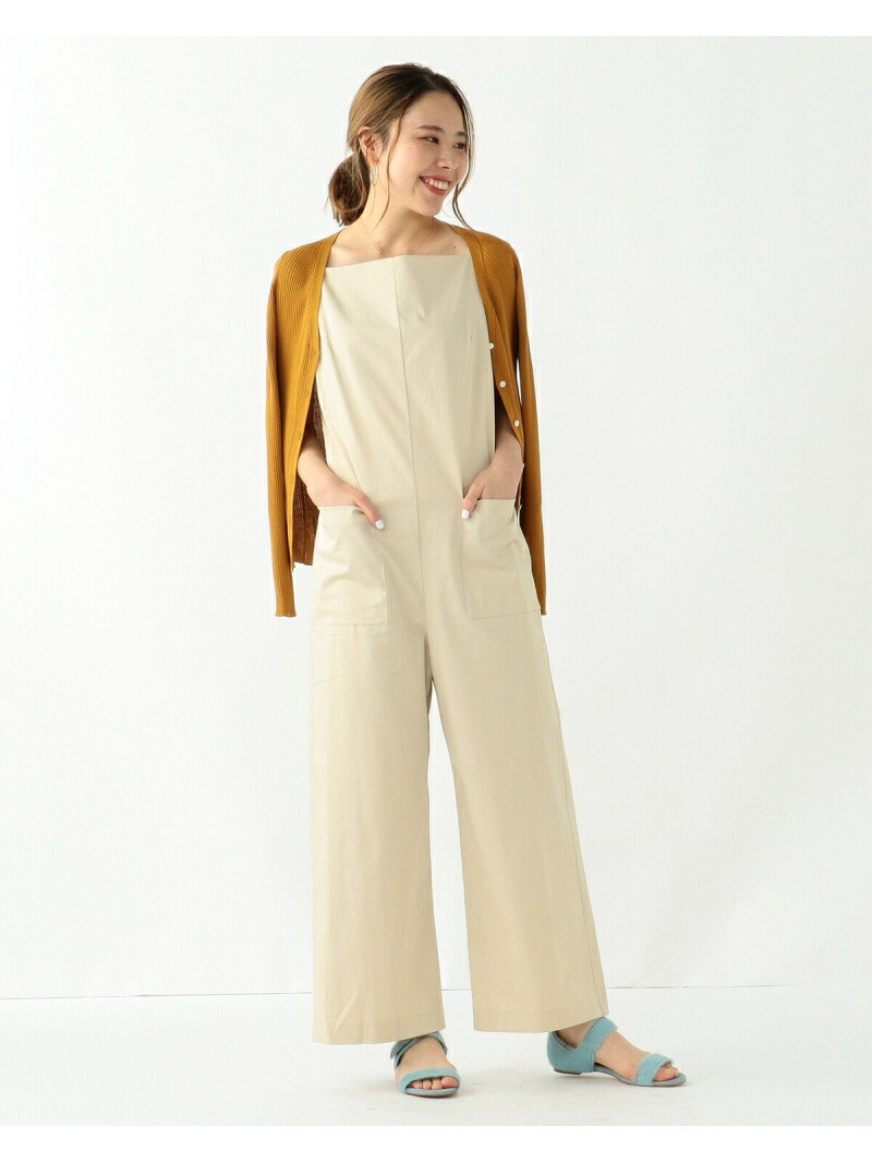 コンビニ受取対応商品 Sale 65 Off Demi Luxe Beams コットン オーバーオール Demi Luxe Beams ビームス アウトレット ワンピース オールインワン ベージュ ネイビー Rba E 送料無料 Rakuten Fashion 予約販売品 Pal Economy Com