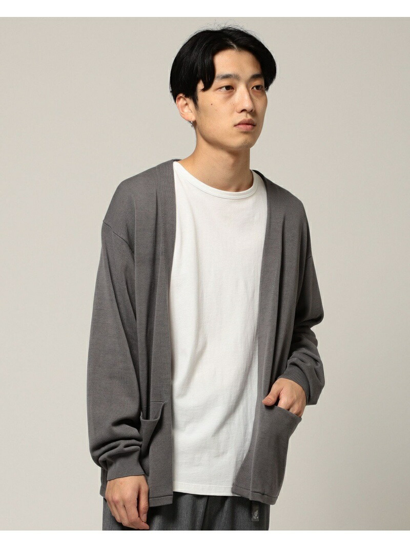 即納 最大半額 ニット セーター Rakuten Fashion Beams ブラック 送料無料 ベージュ 長袖ニット ニット アウトレット ビームス Men Beams カーディガン ノーボタン Dgb Gov Bf