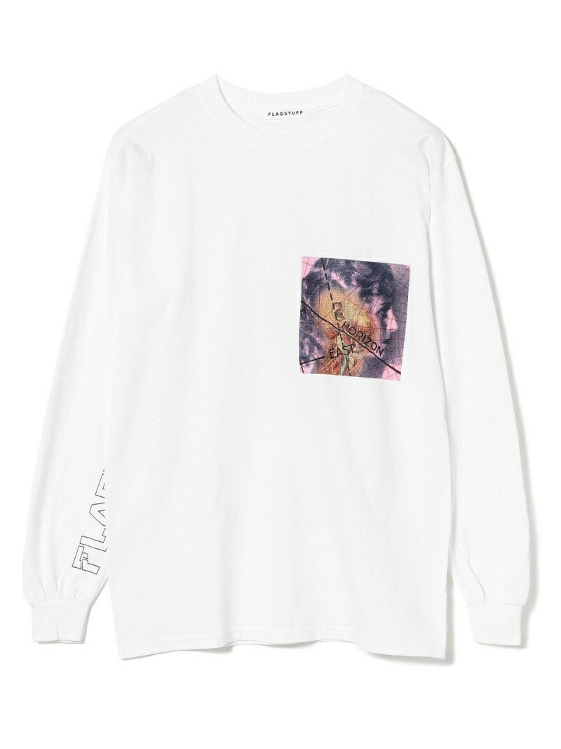 お手軽価格で贈りやすい Rakuten Fashion F Lagstuf F Horizon Long Sleeve Tee Beams T ビームス アウトレット カットソー Tシャツ ホワイト 送料無料 Cb0322 Bhavaspa Com
