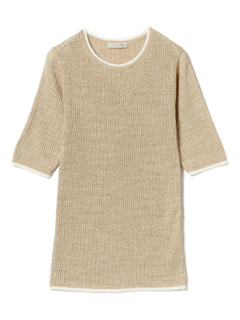 New限定品 楽天市場 Sale 55 Off Avery Row リネンリブ ショートスリーブ ニット Demi Luxe Beams ビームス アウトレット ニット 長袖ニット ベージュ オレンジ Rba E 送料無料 Rakuten Fashion Beams Outlet 本店は Advance Com Ec