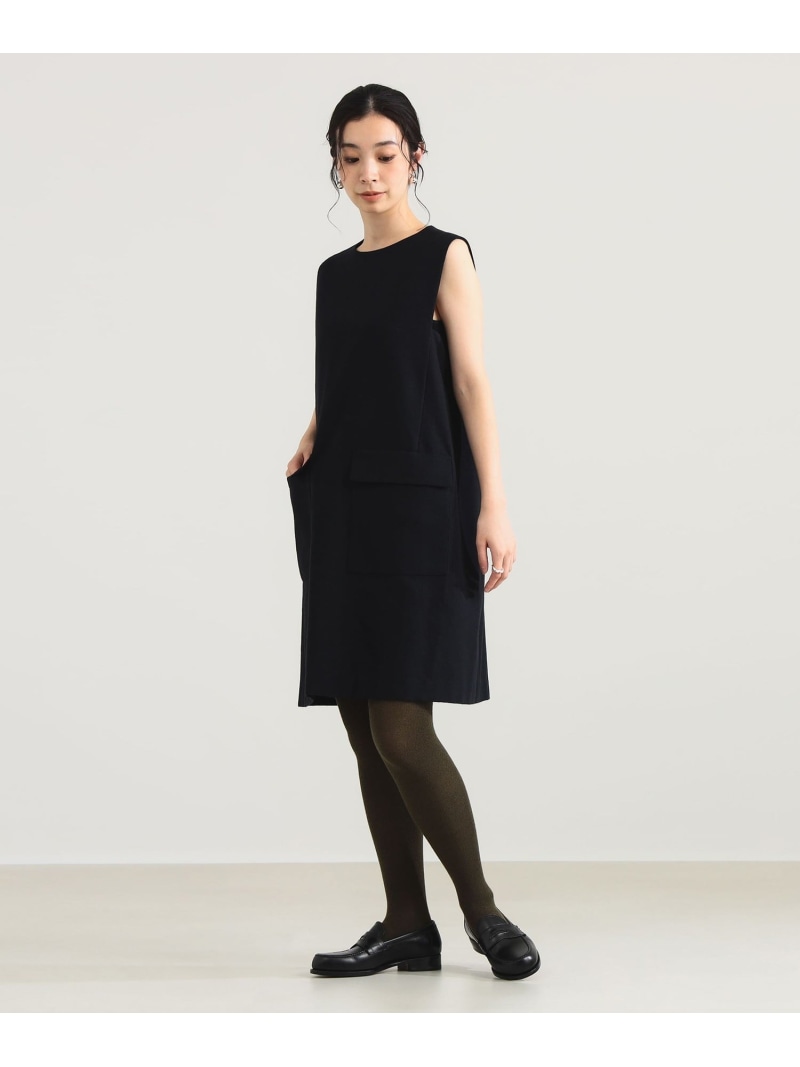 【SALE／30%OFF】AK+1 / ウール ソリッド ミニワンピース Demi-Luxe BEAMS ビームス アウトレット ワンピース・ドレス その他のワンピース・ドレス ネイビー【RBA_E】【送料無料】[ Fashion]｜BEAMS OUTLET