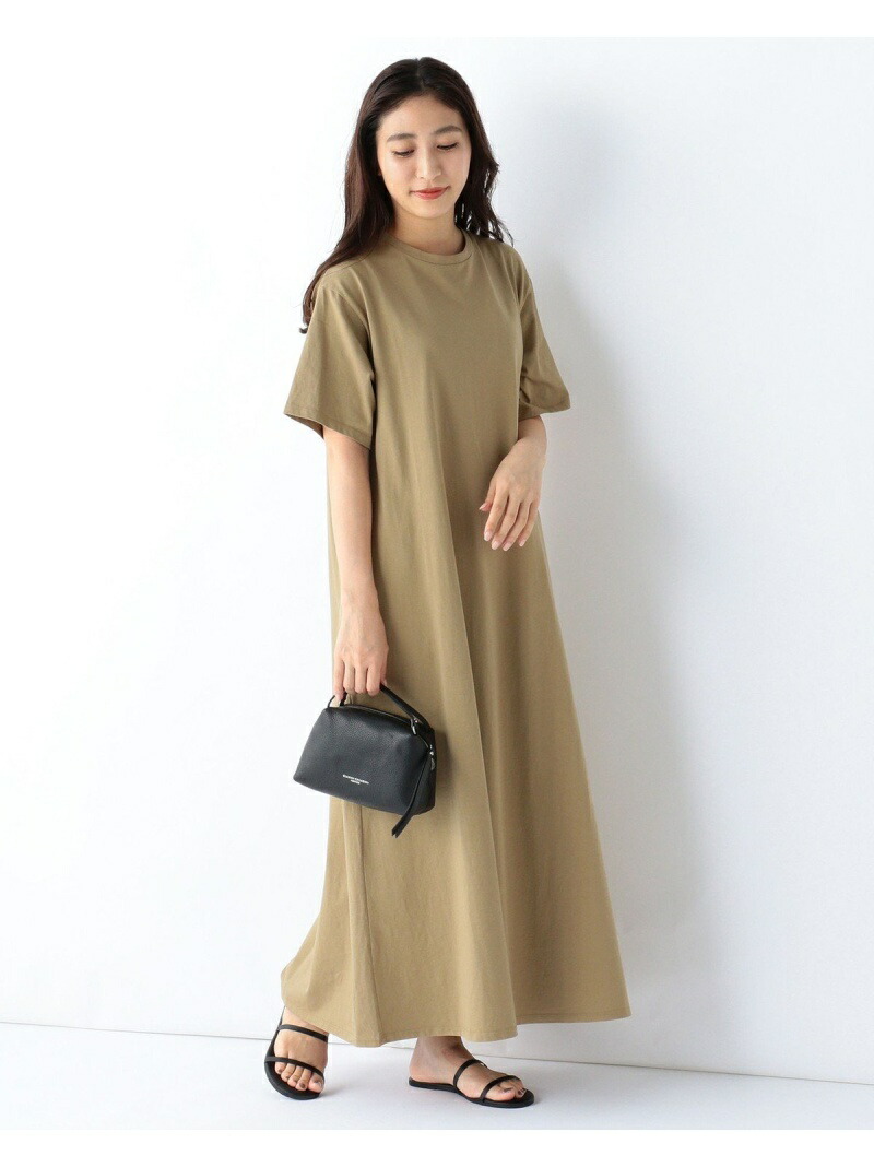 楽天市場 Demi Luxe Beams コットン天竺 ワンピース Demi Luxe Beams ビームス アウトレット ワンピース 半袖 ワンピース グレー ピンク 送料無料 Rakuten Fashion Beams Outlet