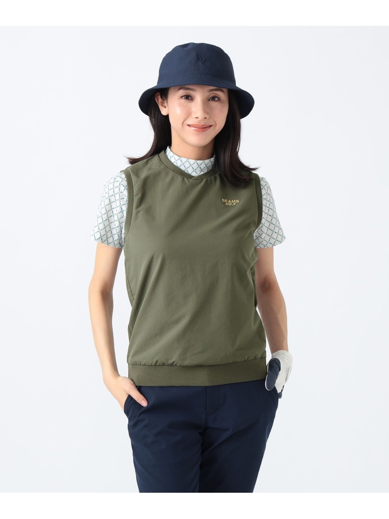 【SALE／60%OFF】PURPLE LABEL / 伸ばすこと 差し交わすVのど頚限りない BEAMS GOLF PURPLE LABEL ビームス 逃げ道 トップス 限りない・ジレ 白いこと 緑であること 米国海軍【RBA_E】【貨物輸送無料】[ Fashion]