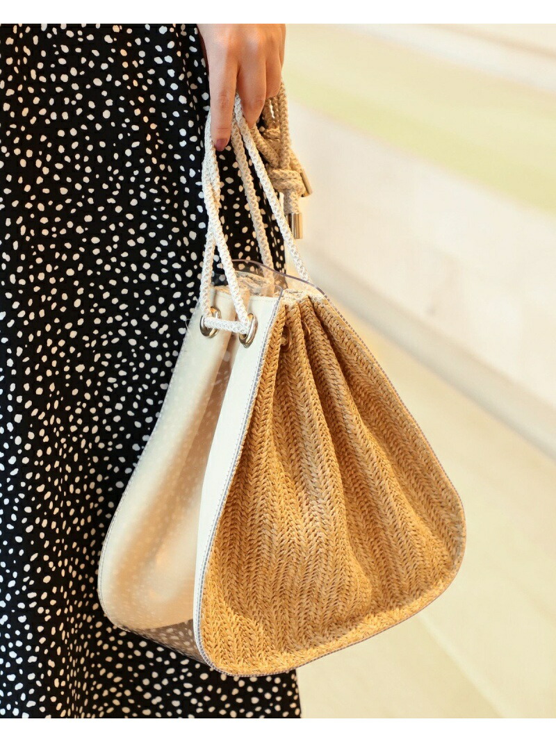 楽天市場 B Ming By Beams ラウンドコンビ 巾着 B Ming By Beams ビームス アウトレット バッグ ショルダーバッグ ホワイト ブラウン Rakuten Fashion Beams Outlet