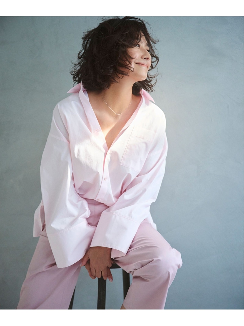 【SALE／60%OFF】AK+1 / ワイドカフス シャツ Demi-Luxe BEAMS ビームス アウトレット トップス シャツ・ブラウス ピンク ホワイト【RBA_E】【送料無料】[ Fashion] 7,392円