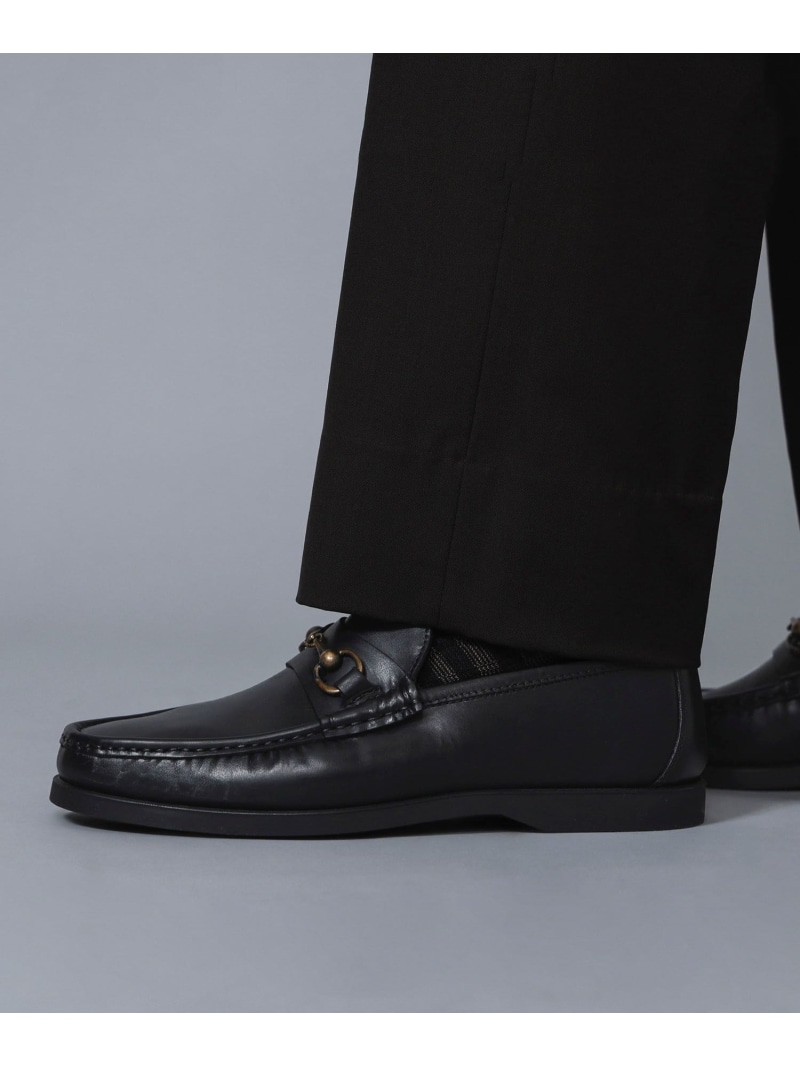 美品✨ IL MOCASSINO ビットローファー 黒 本革 【40】 金金具 ilmoca04011blka.jpg