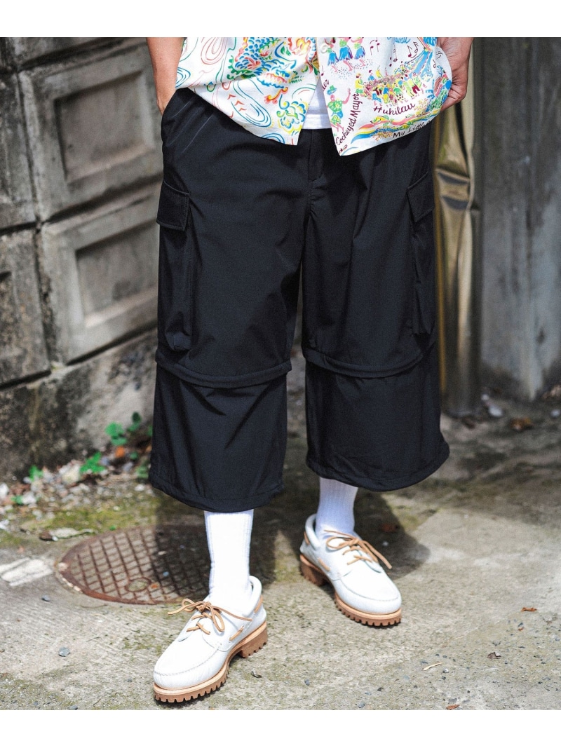 【SALE／40%OFF】BEAMS / コンバーチブル カーゴパンツ BEAMS ビームス アウトレット パンツ その他のパンツ グレー ブラック【RBA_E】【送料無料】[ Fashion]