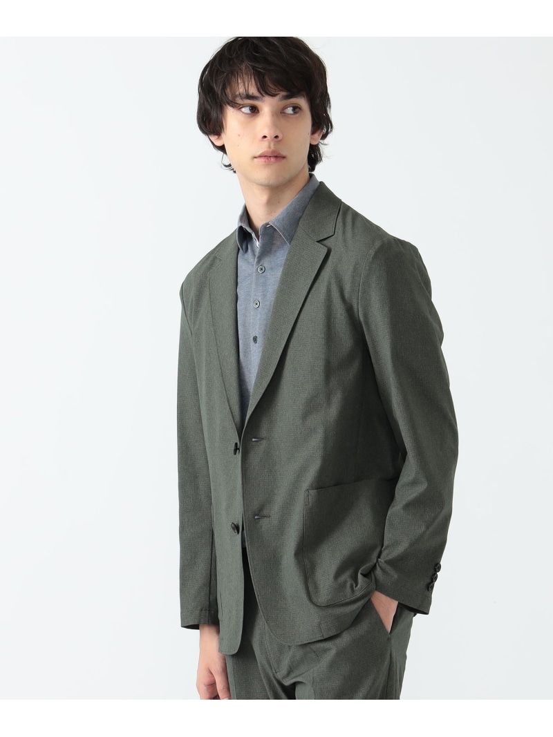 【SALE／60%OFF】DotAir(R) メランジ 2名取り草 上衣 24SS BEAMS HEART MEN ビームス 逃げ道 ジャケット・アウター テーラードジャケット・ブレザー 緑であること 青色【RBA_E】【貨物輸送無料】[ Fashion]