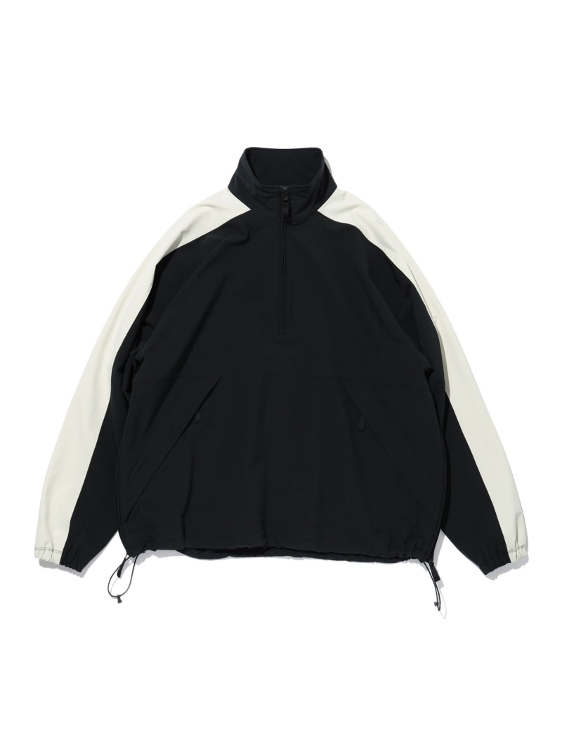【SALE／50%OFF】2トーン ハーフジップ ブルゾン BEAMS ビームス アウトレット ジャケット・アウター ブルゾン・ジャンパー ブラウン【RBA_E】【送料無料】[ Fashion]｜BEAMS OUTLET