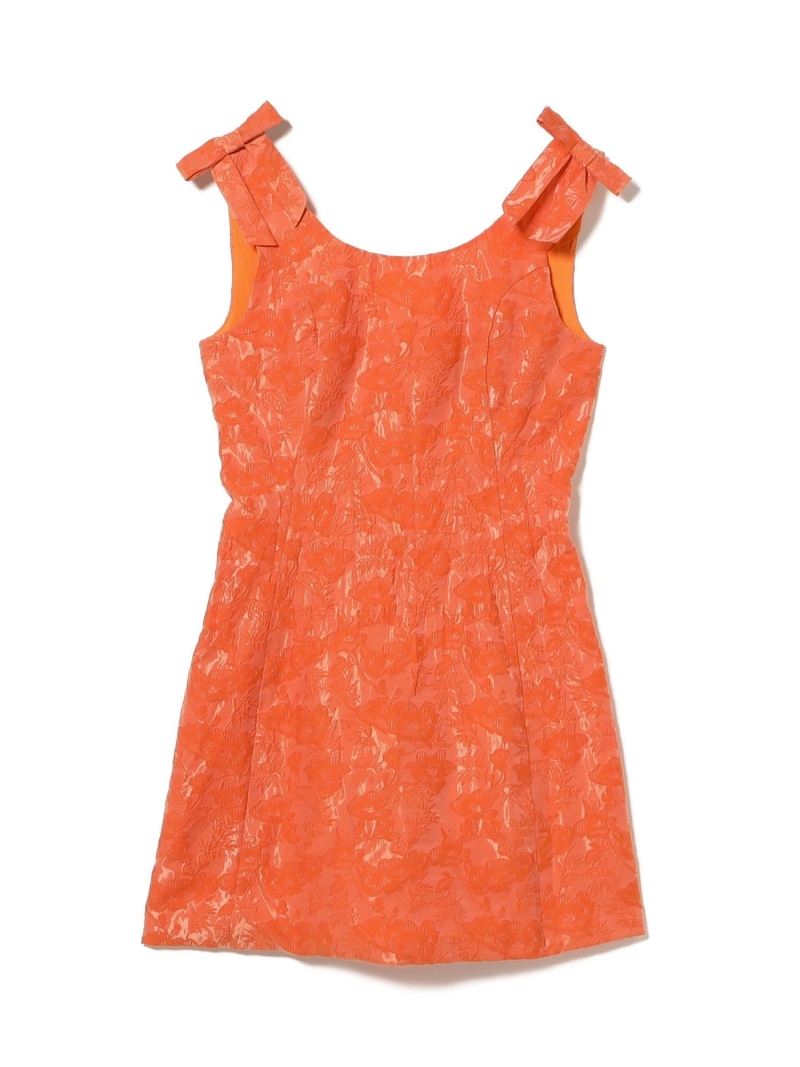 【SALE／40%OFF】sister jane / Neroli Bow Jacquard mini Dress Ray BEAMS ビームス アウトレット ワンピース・ドレス その他のワンピース・ドレス オレンジ【RBA_E】【送料無料】[ Fashion]｜BEAMS OUTLET