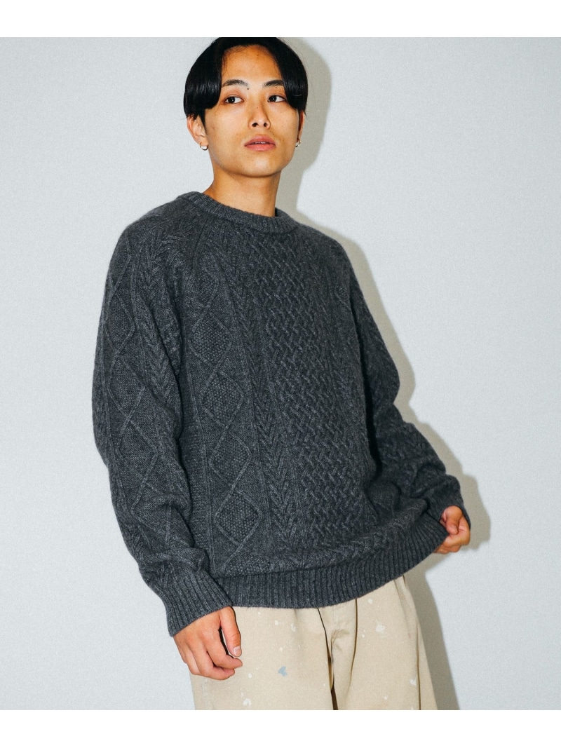 楽天市場】【SALE／40%OFF】BEAMS / カシミヤ ケーブル クルーネック