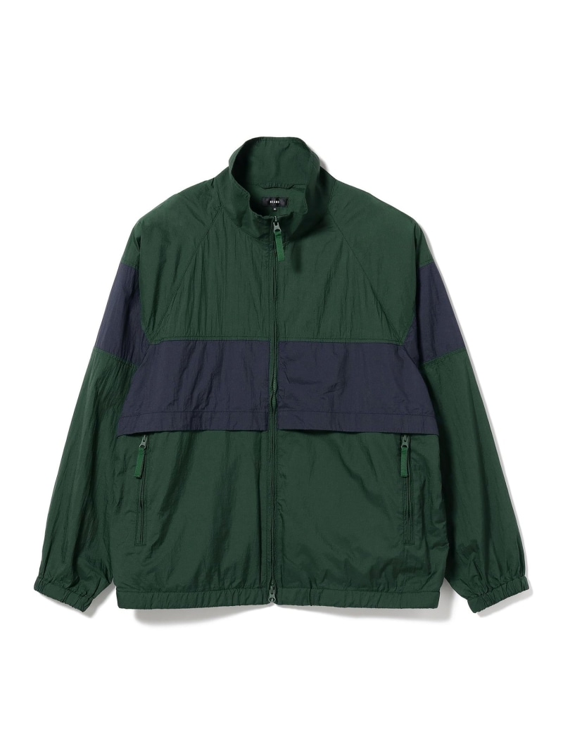 【SALE／50%OFF】BEAMS / 2トーン ジップアップ ブルゾン BEAMS ビームス アウトレット ジャケット・アウター ブルゾン・ジャンパー ブルー グリーン【RBA_E】【送料無料】[ Fashion]