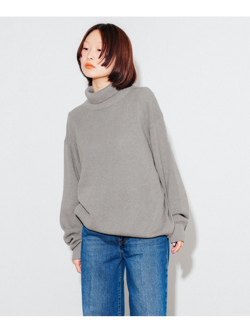 【SALE／40%OFF】crepuscule / Turtle Neck Pullover BEAMS T ビームス アウトレット トップス カットソー・Tシャツ グレー【RBA_E】【送料無料】[ Fashion]