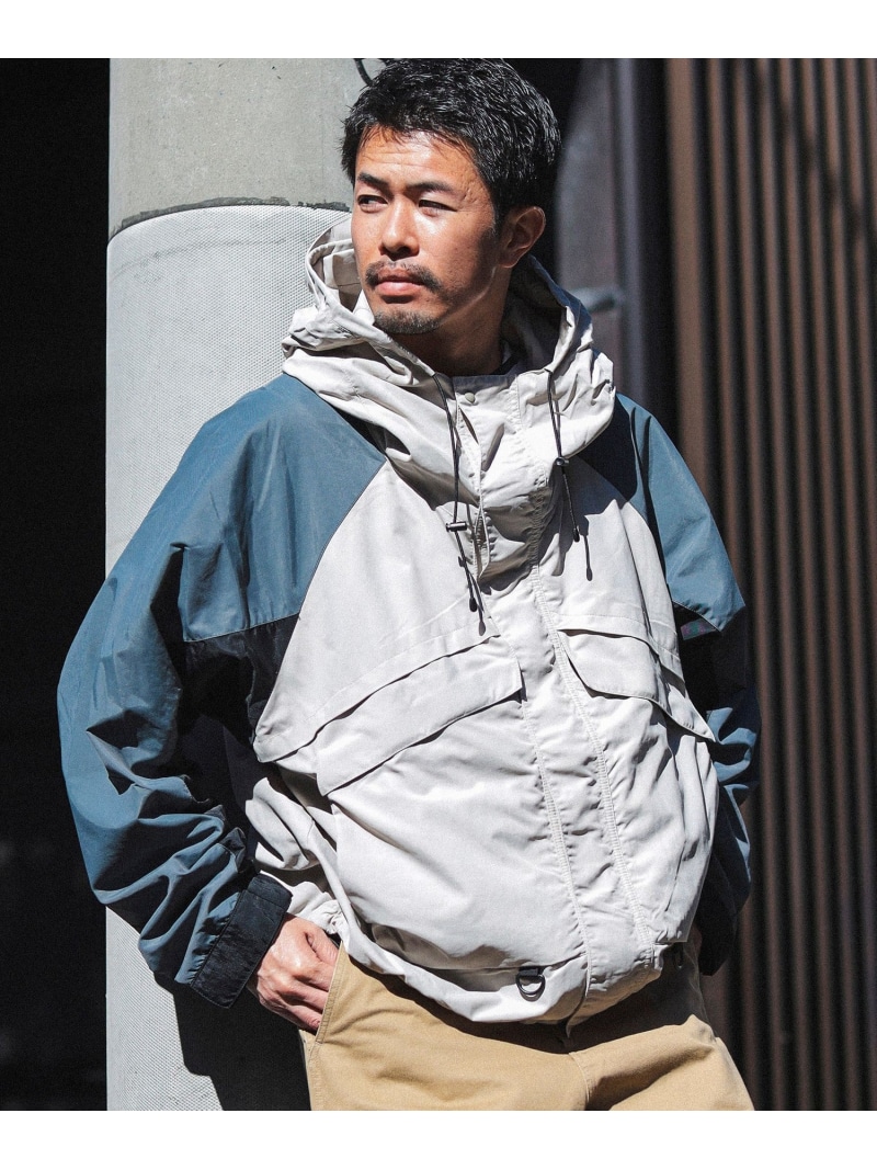 【SALE／50%OFF】3声の調子 ナイロン フーディジャケット BEAMS ビームス 逃げ口 ジャケット・アウター 上衣・前掛け 米国海軍 ベージュ【RBA_E】【貨物輸送無料】[ Fashion]