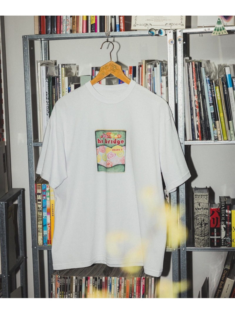 [SALE/ 40% OFF] Hi Bridge Books/ Candy T-shirt BEAMS T Beams Outlet Top Cut Saw T-shirt White [RBA_E] [Free Shipping] [Rakuten Fashion]