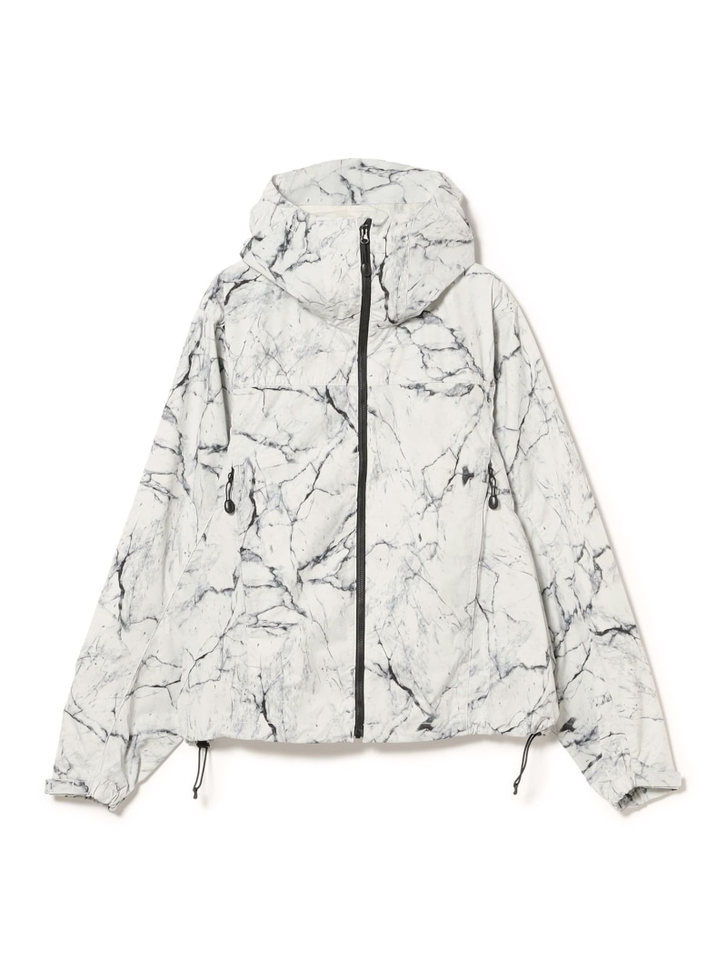 【SALE／40%OFF】撥水 総柄プリント ジップアップ フーディ BEAMS ビームス アウトレット ジャケット・アウター ブルゾン・ジャンパー ブラック ホワイト【RBA_E】【送料無料】[ Fashion]｜BEAMS OUTLET