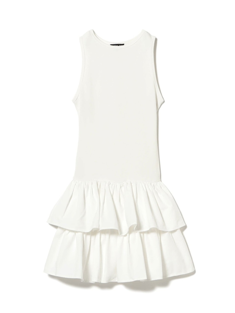 【SALE／40%OFF】sister jane / Una Baile Rib mini Dress Ray BEAMS ビームス アウトレット ワンピース・ドレス その他のワンピース・ドレス ホワイト【RBA_E】【送料無料】[ Fashion]｜BEAMS OUTLET