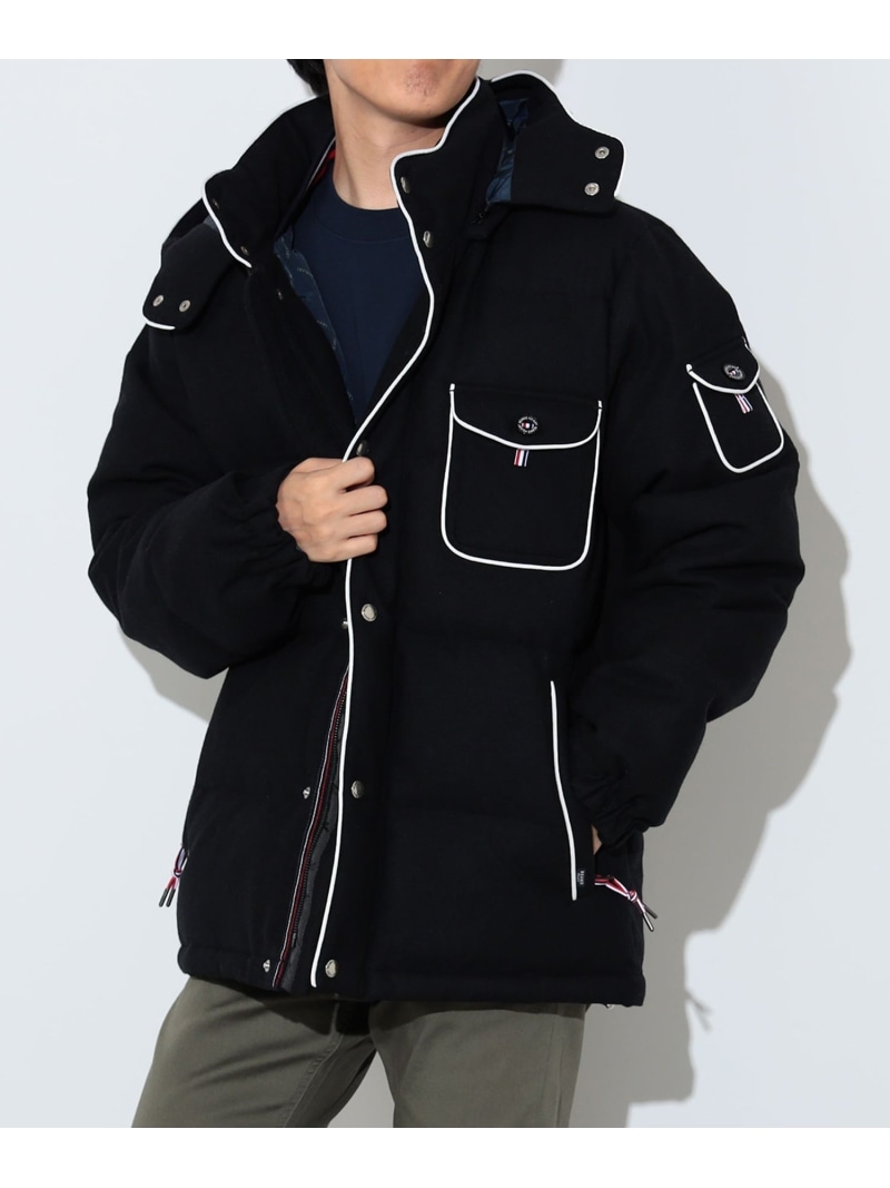 【SALE／50%OFF】ウールツイル 落ち込む BEAMS HEART MEN ビームス 降車口 ジャケット・アウター ダウンジャケット・ダウンベスト 米国海軍 薄墨色【RBA_E】【貨物輸送無料】[ Fashion]