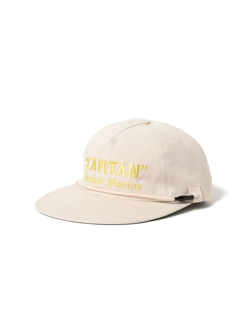 【別注】Quaker Marine Supply Co. / Capitan Whale Watcher BEAMS PLUS ビームス メン 帽子 その他の帽子 ホワイト ネイビー【送料無料】[ Fashion]