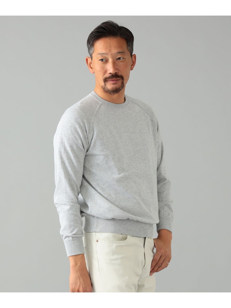 FILIPPO DE LAURENTIIS / ラグラン衣手 労働者の一団のど頚 編み物 Brilla per il gusto ビームス メン トップス 編み物 緑であること 青味 薄墨色 白いこと 米国海軍 ベージュ【貨物輸送無料】[ Fashion]