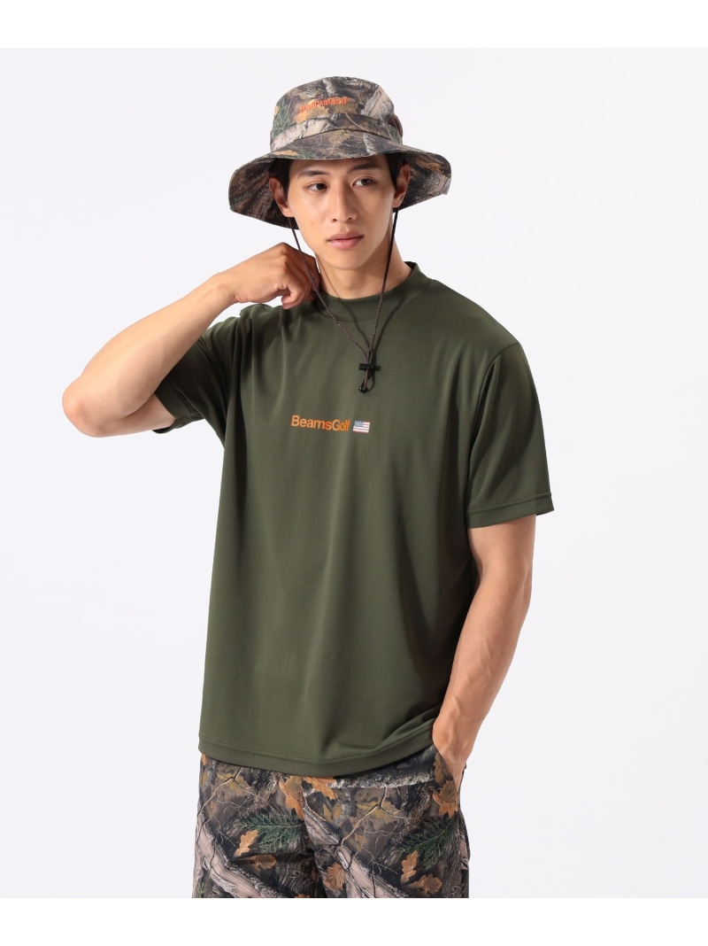 ORANGE LABEL / フロントロゴ モックネックシャツ(吸水速乾・UVカット) BEAMS GOLF ORANGE LABEL ビームス ゴルフ トップス スウェット・トレーナー ネイビー グリーン ホワイト【送料無料】[ Fashion]｜BEAMS／ビームス