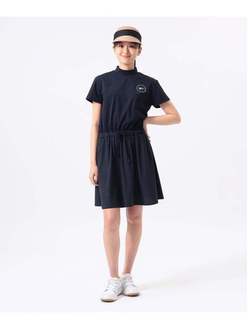 ORANGE LABEL / ウエスト切替 コンビ ワンピース(UVカット) BEAMS GOLF ORANGE LABEL ビームス ゴルフ ワンピース・ドレス その他のワンピース・ドレス ネイビー ブラック【送料無料】[ Fashion]｜BEAMS／ビームス
