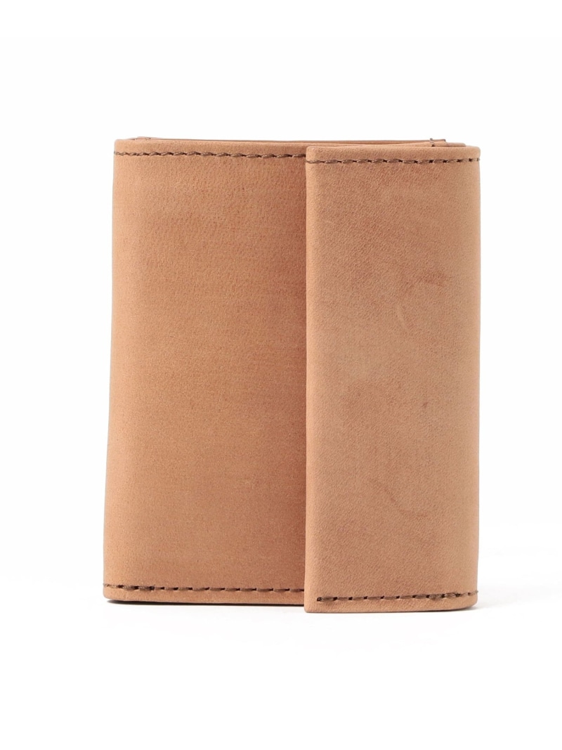 BEAMS｜【別注】SLOW / 3Fold Wallet｜メンズ 財布 三つ折り｜コンパクト ミニウォレット｜イングラサットレザー 本革 ヌバック｜経年変化 経年変化が楽しめる｜ギフト 贈り物 BEAMS ビームス メン 財布・ポーチ・ケース 財布 ブラック ブラウ【送料無料】[ Fashion]｜BEAMS／ビームス