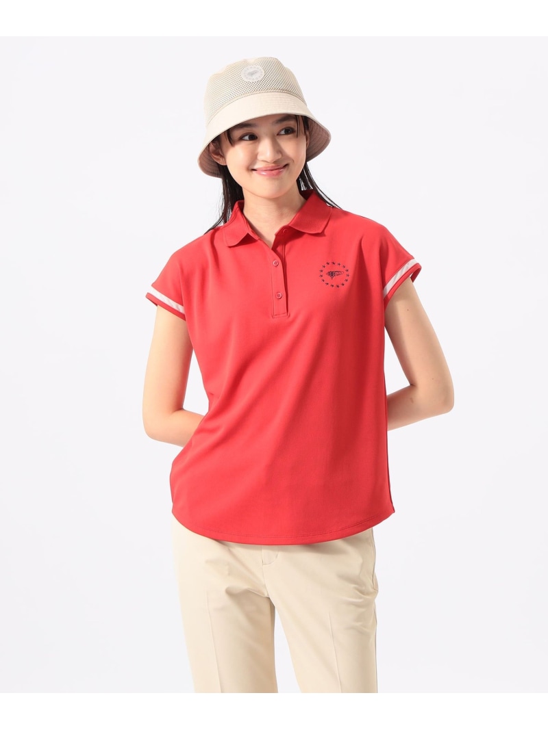 ORANGE LABEL / フレンチスリーブ ポロシャツ(吸水速乾・UVカット) BEAMS GOLF ORANGE LABEL ビームス ゴルフ トップス ポロシャツ ホワイト ネイビー レッド【送料無料】[ Fashion]
