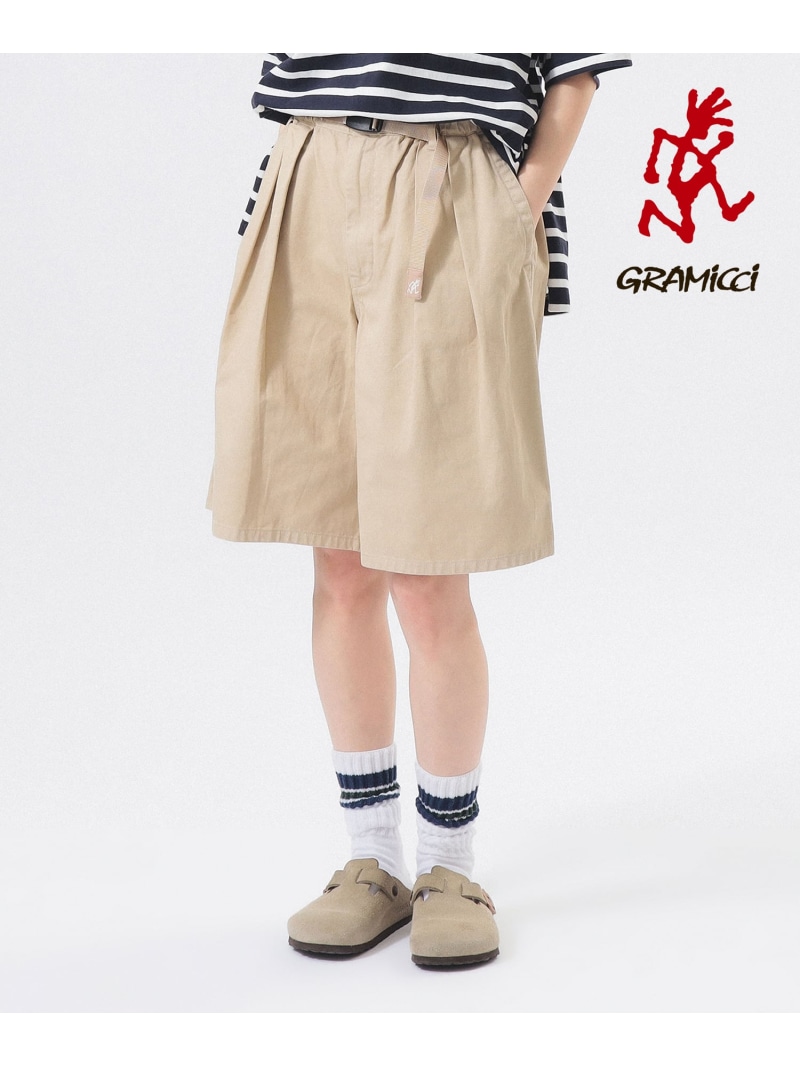 【別注】Gramicci / ツイル 2筋目 さる股引き BEAMS BOY ビームス ウイメン ズボン下 余分の物のズボン下 ベージュ 米国海軍【貨物輸送無料】[ Fashion]