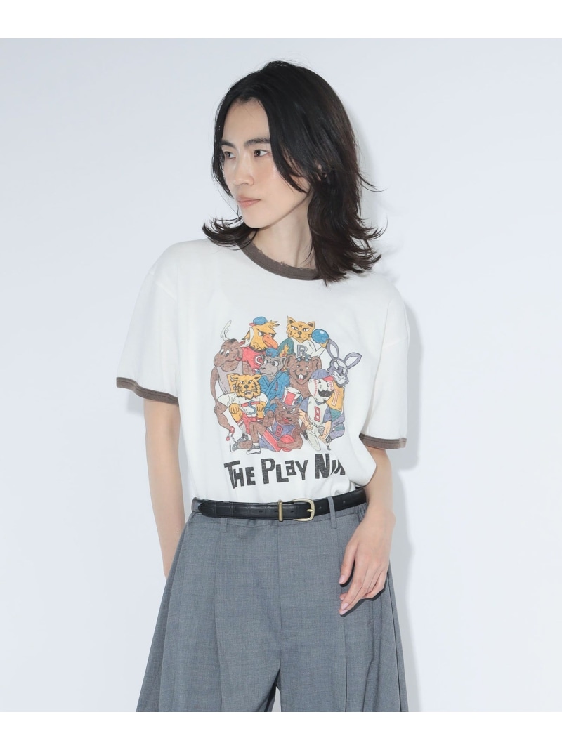 【別注】HEAR MY NAME * maturely / プレイヤーズ 刷り上げる 遊撃手捩り BEAMS BOY ビームス ウイメン トップス カットソー・プルオーバー 白いこと【貨物輸送無料】[ Fashion]