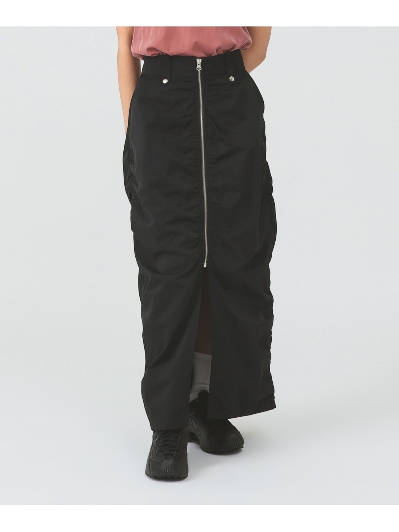 フロント ジップ タイトスカート Ray BEAMS ビームス ウイメン スカート その他のスカート ブラック ホワイト【送料無料】[ Fashion]